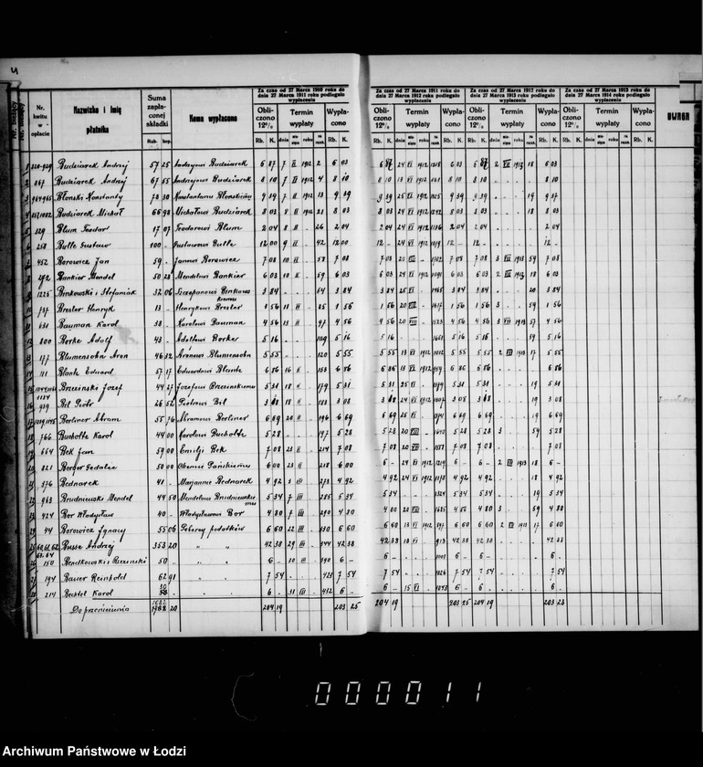 Obraz 9 z jednostki "Książka składek na budowę rzeźni bałuckiej"