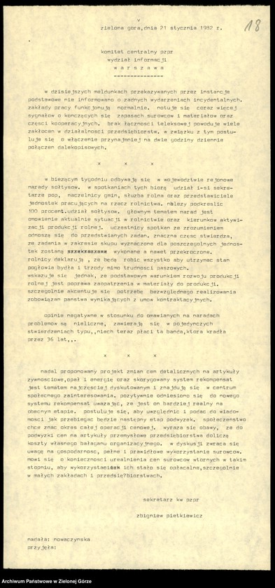 image.from.unit.number "Teleksy z KW do KC, 1 styczeń - 29 styczeń 1981"