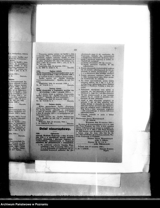 Obraz 11 z jednostki "Die Bildung der Entwaesserungsgenossenschaft Dembicz Kreis Schroda"