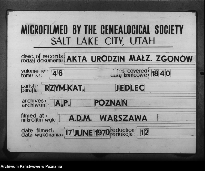 Obraz 11 z jednostki "Duplikat baptisatorum, copulatorum, mortuorum"