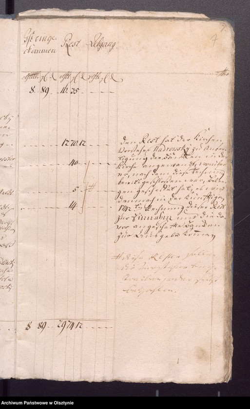 image.from.unit.number "Kobultische Kirche-aller Einnahme und Ausgabe-wie auch Bau-Rechning"