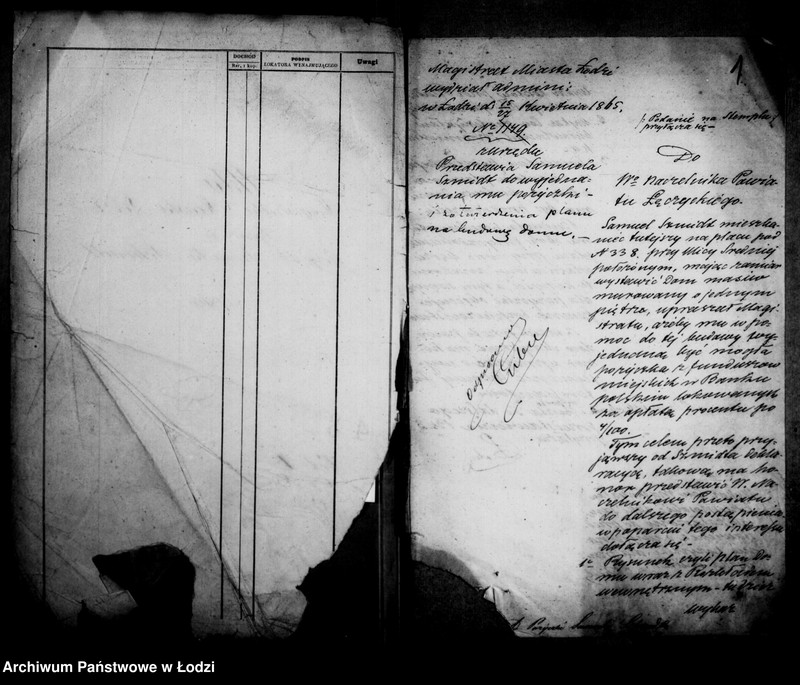 Obraz 6 z jednostki "Akta w przedmiocie pożyczki Samuela Schmidta"