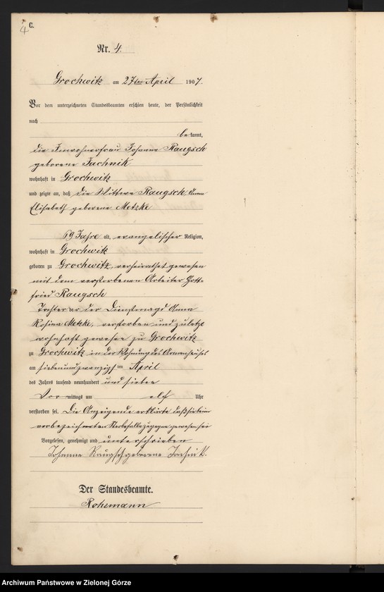 Obraz 6 z jednostki "Sterbe-Haupt-Register"