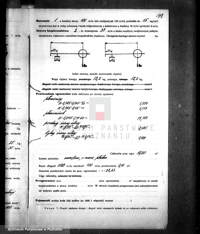 Obraz 15 z jednostki "Tartak w Śmiglu pow. kościański, własność W. Łukomskiego nadzór nad kotłem parowym"