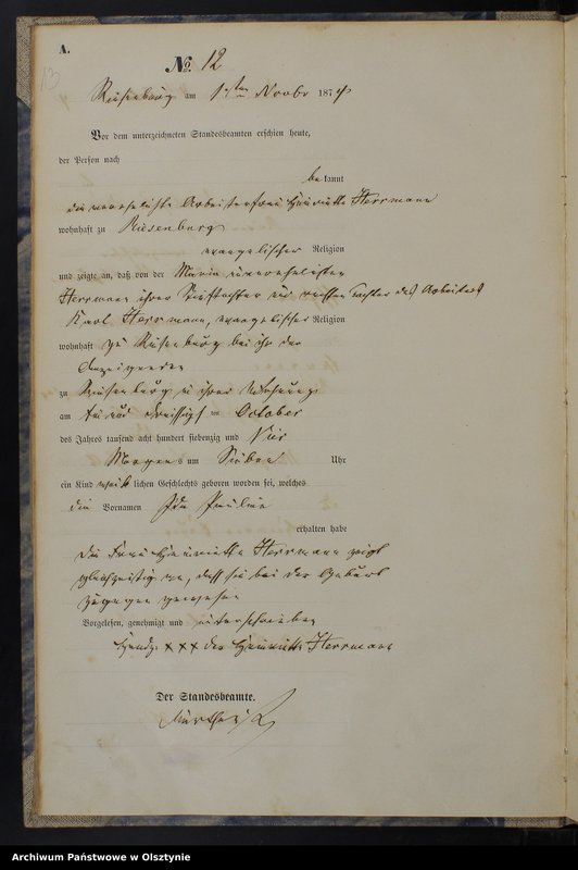 image.from.unit.number "Haupt-Geburts-Register Nr 1 - 37"