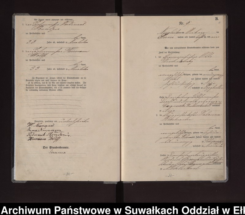 image.from.unit.number "Heiraths-Haupt-Register des Königlichen Preussischen Standes-Amtes Stadt Nicolaiken Kreis Sensburg"