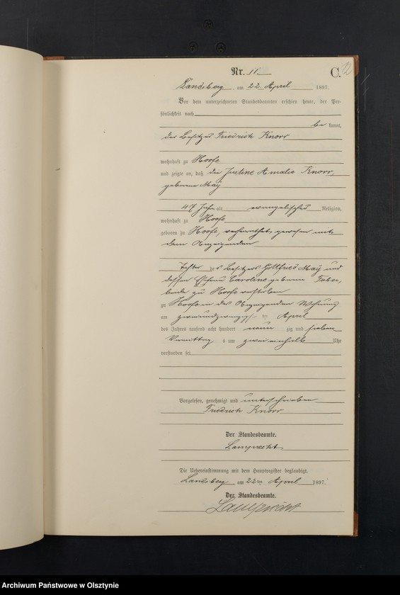 image.from.unit.number "Sterbe-Neben-Register Nr 1 - 29"