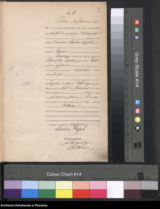 Obraz 3 z jednostki "Księga miejscowa urodzeń"