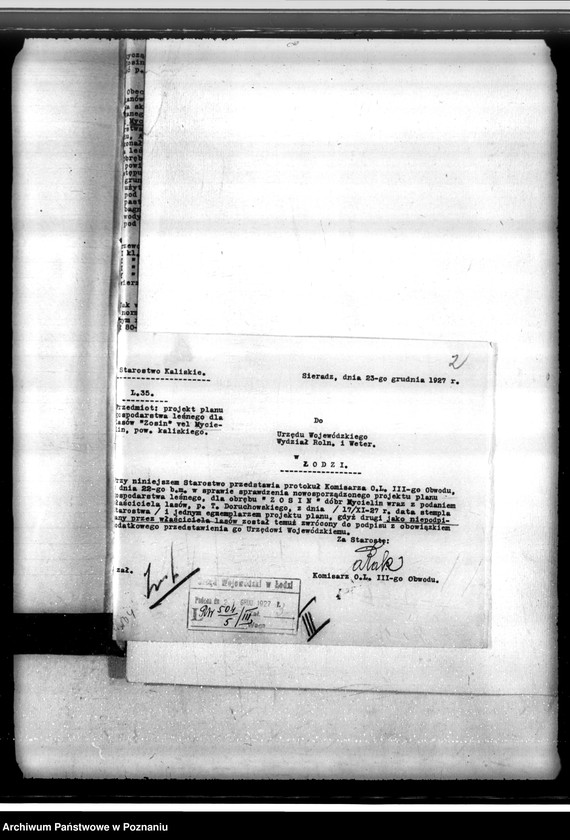 Obraz 6 z jednostki "Sprawa zmiany rodzaju użytków 0,63 ha gruntów leśnych we wsi Mycielin powiat kaliski"