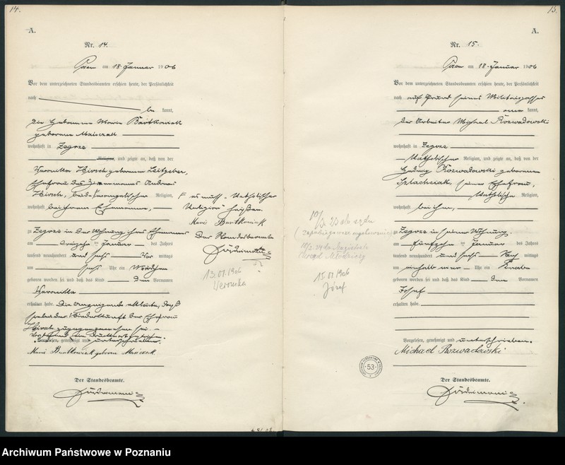 Obraz 10 z jednostki "Księga miejscowa urodzeń"