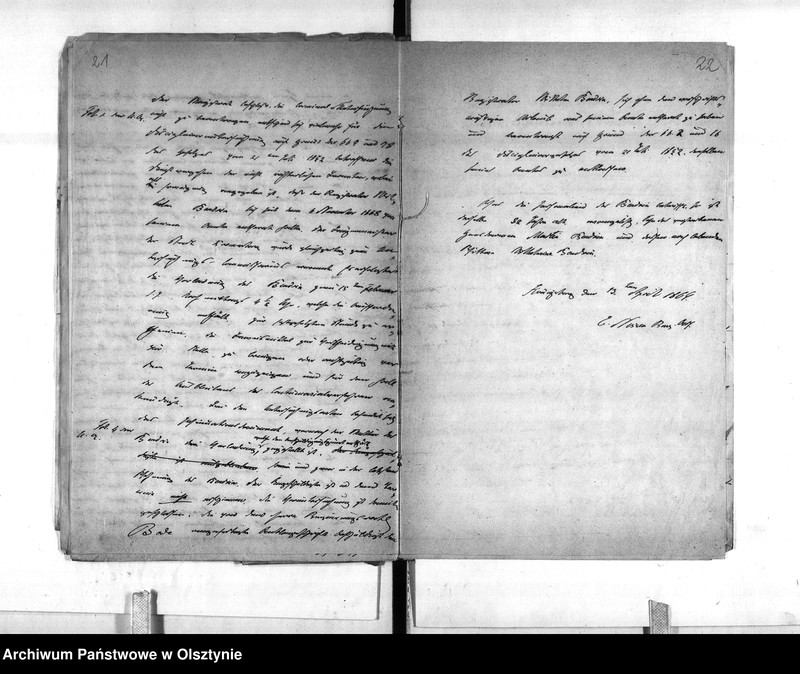 image.from.unit.number "Disziplinar-Untersuchung gegen den Registrator Bendrin [Wilhelm] zu Braunsberg"