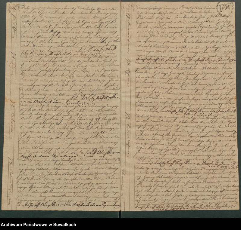 image.from.unit.number "Akta Zeyscia Stanu Cywilnego Gminy Kaletnickiey, od 1-go Stycznia 1816 do ostatniego Grudnia tegoż Roku."