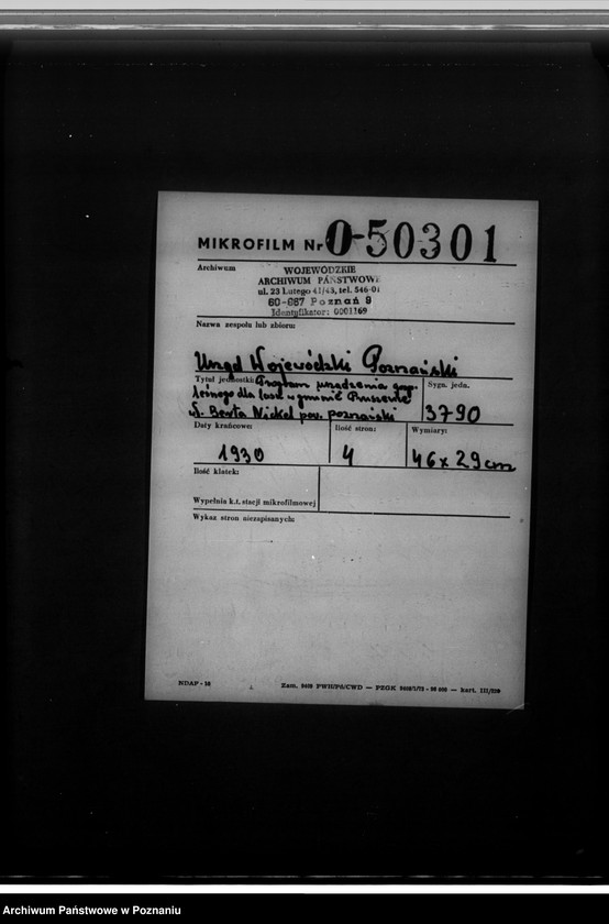 Obraz 2 z jednostki "Program urządzenia gospodarstwa leśnego dla lasu w gminie Pruszewice wł.. Berta Nickel powiat poznański 1929-1939"