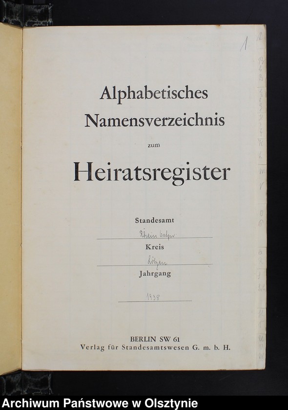 image.from.unit.number "Alphabetisches Namenverzeichnis zum Heirathsregister"