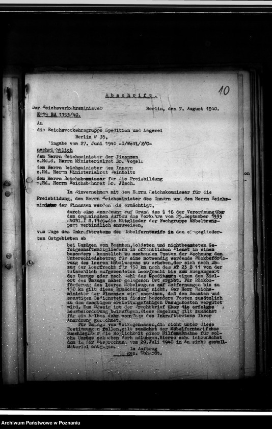 Obraz 14 z jednostki "Okólniki, rozporządzenia"