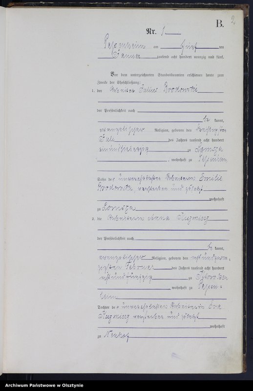 image.from.unit.number "Heiraths-Haupt-Register Nr 1 - 13"