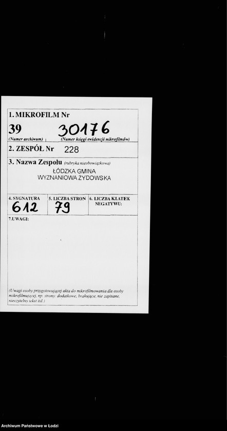 Obraz 2 z jednostki "Rejestr poborczy"