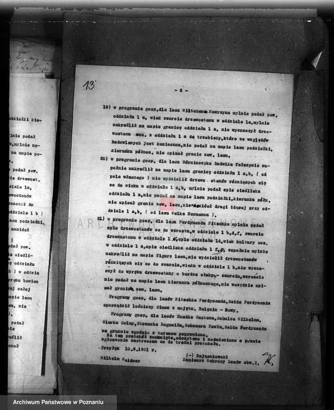 Obraz 17 z jednostki "/Nadzór nad gospodarką leśną/ protokoły badania lasów, programy gospodarcze powiat nowotomyski"