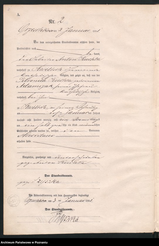 Obraz 5 z jednostki "Księga urodzeń"