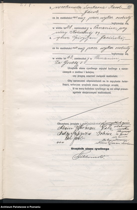 Obraz 13 z jednostki "Księga miejscowa małżeństw tom II [Rejestr główny małżeństw]"