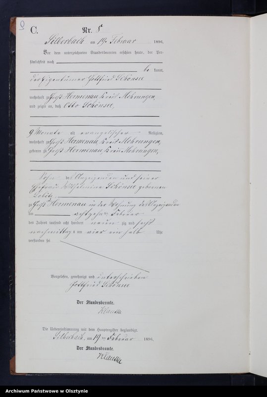 image.from.unit.number "Sterbe-Neben-Register Nr 1 - 43"