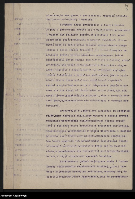 image.from.unit.number "Sprawy repatriacji Polaków, opieki nad Polakami - jeńcami, więźniami i internowanymi zagranicę, m.in. odpis listu W. Grabskiego do G. Clemenceau"