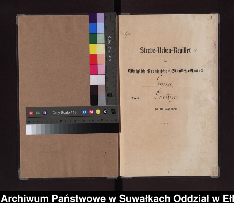 Obraz 4 z jednostki "Sterbe-Neben-Register des Königlich Preussischen Standes-Amtes Gneist Kreis Loetzen"