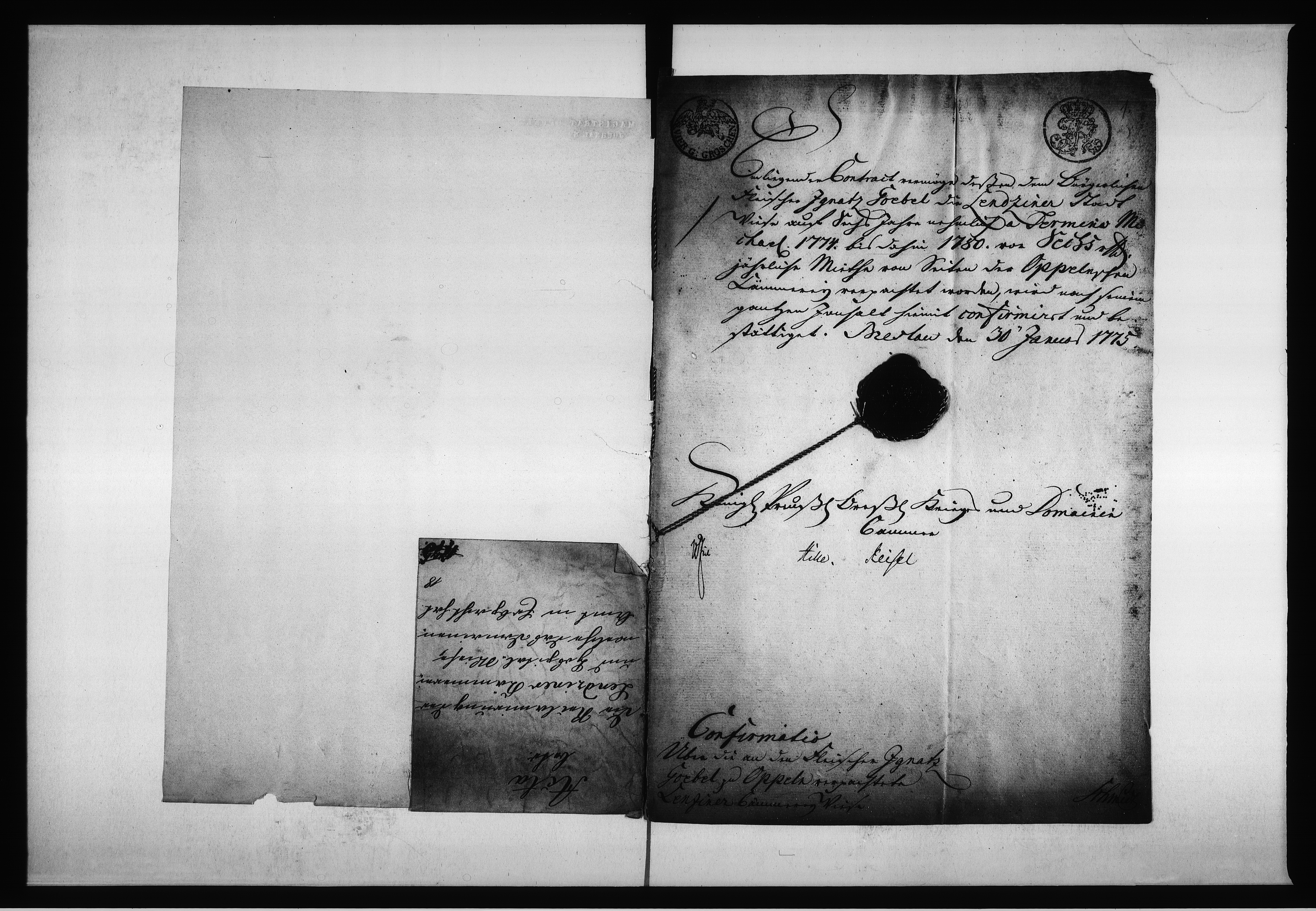 Obraz 5 z jednostki "Acta betr[effend] die Reclamierung der Lendziner Kämmerei- und Hospital - Wiese, welche das Domaineneamt in Erbpacht hat."