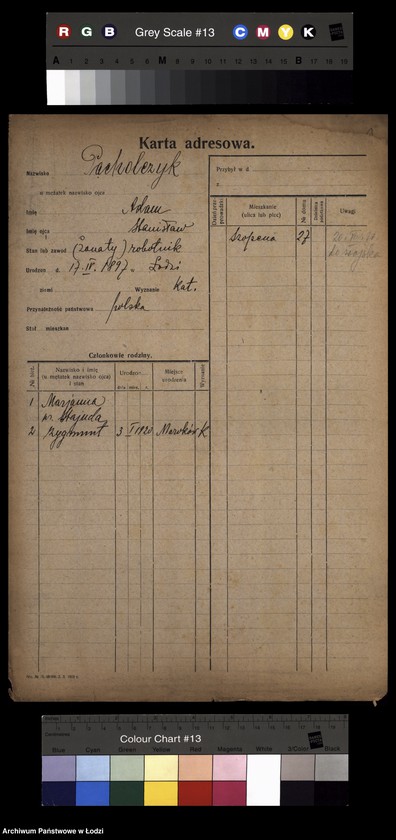 Obraz 3 z jednostki "[Spis ludności Łodzi] Pacholczyk-Pająkowski"