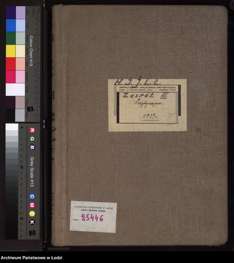 Obraz 2 z jednostki "Księga kontroli ruchu ludności (rejestr osób przybywających do gminy) Łódź, zespół III lit. H, I, J, L, Ł"