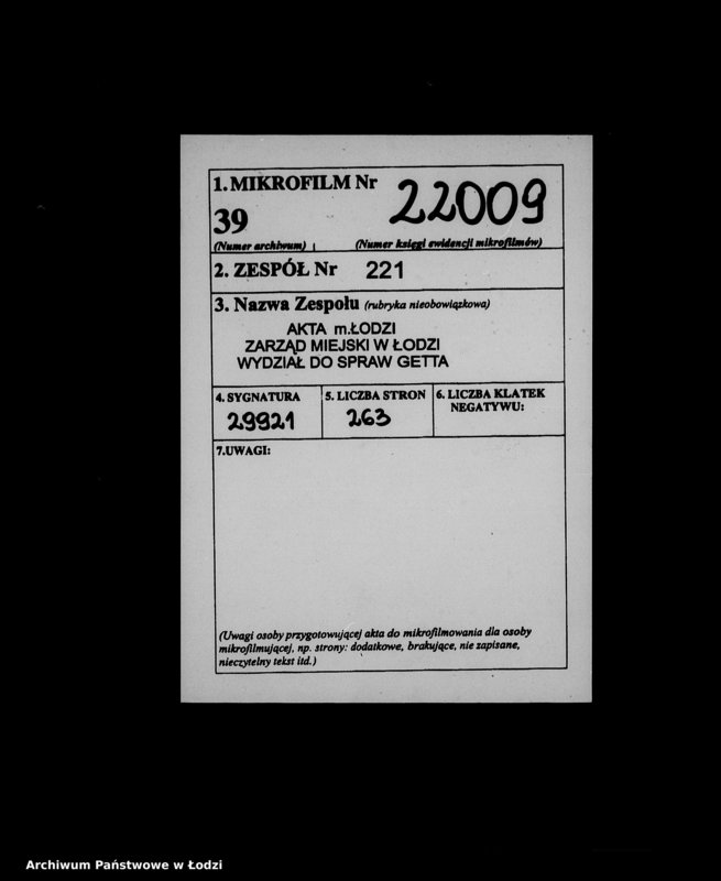 Obraz 2 z jednostki "Kripo 3201-33462 [Kartoteka skonfiskowanego majątku ruchomego u Żydów]"