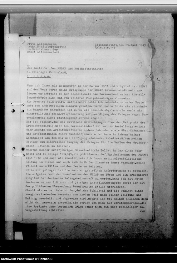 Obraz 8 z jednostki "Leibentragen, Fritz - Stadtobersekretär"