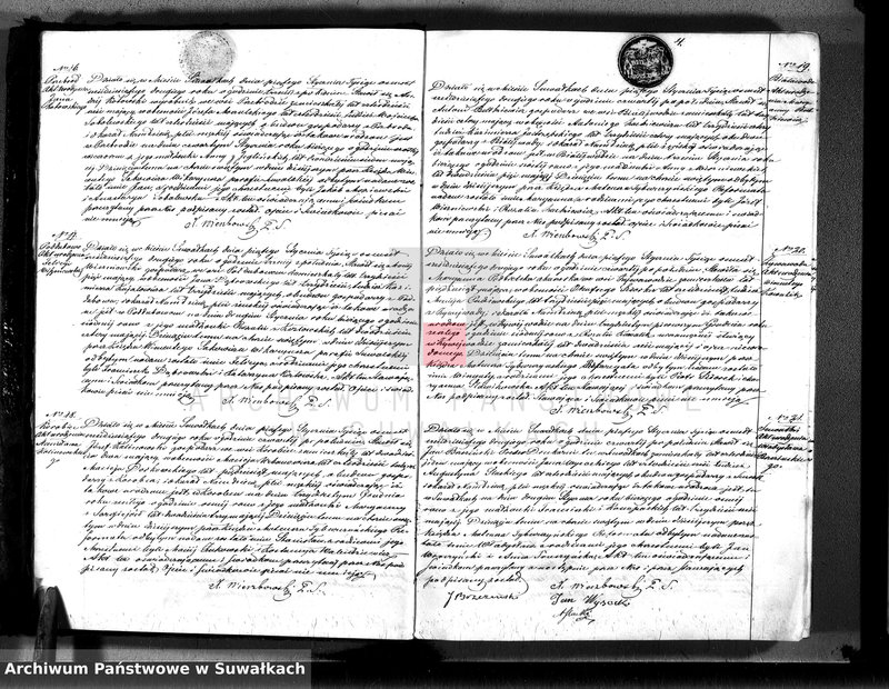 image.from.unit.number "Księga duplikat aktów urodzeń, małżeństw i zejścia parafii suwalskiej z roku 1862"