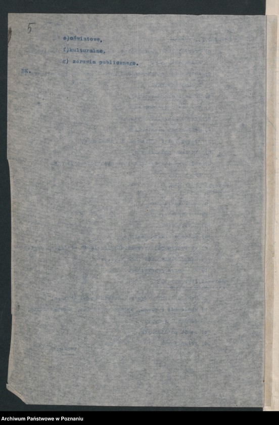 Obraz 6 z jednostki "Biuro Prezydialne Poznań. Skorowidz akt nr 2"