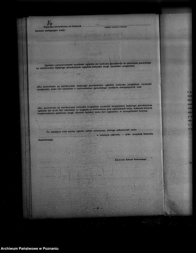 Obraz 20 z jednostki "Zatwierdzenie zakładu przemysłowego /cegielni/ M. Góreckiego w Wójtostwie powiat śremski"