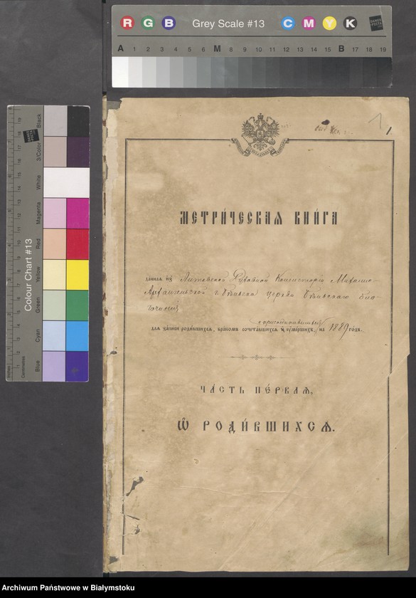image.from.unit "Metričeskaja kniga ... dlja zapisi rodivšichsja, brakom sočetavšichsja i umieršich na [lata 1889-1892]"