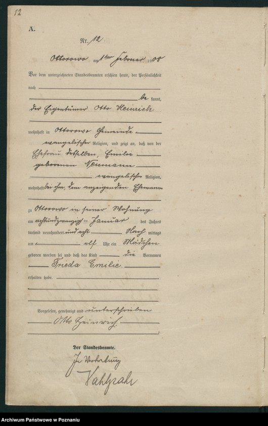 Obraz 15 z jednostki "Geburts-Haupt-Register"