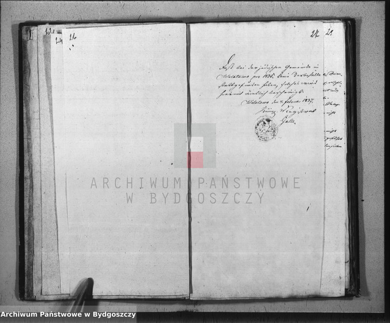 image.from.unit.number "Duplicate der Civil Standes Bücher der Juden Gemeinde zu Wilatowo"
