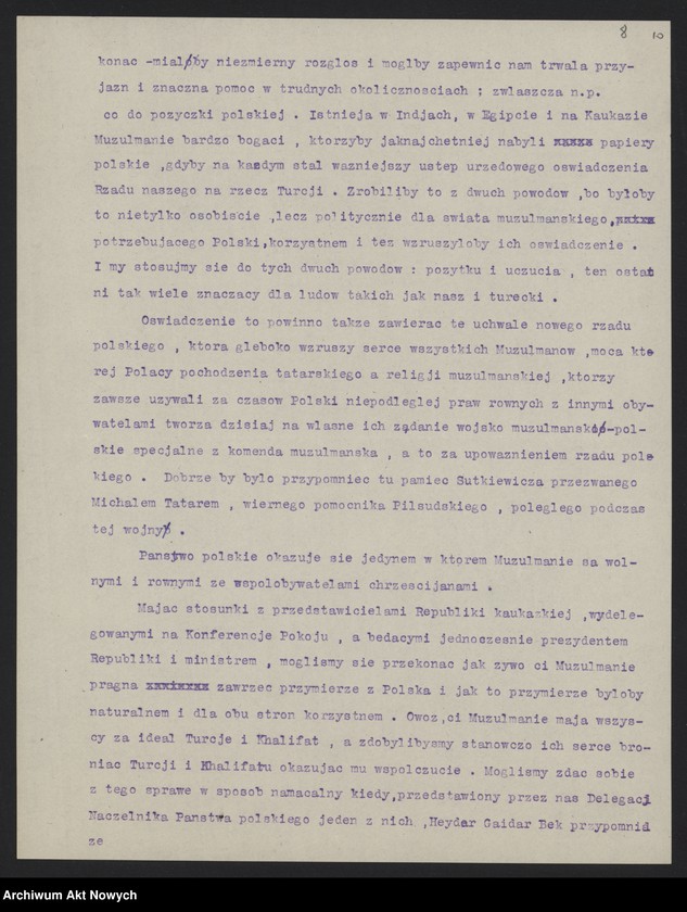image.from.unit.number "Stosunki polsko-tureckie. Uchodźcy polscy w Turcji. Memoriał, korespondencja"