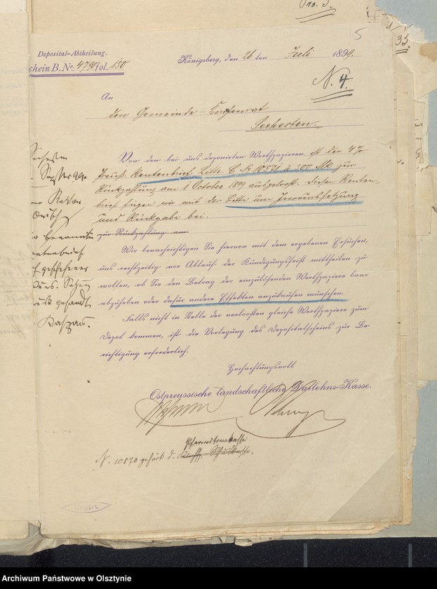 image.from.unit.number "Beläge zur Rechnung der Kirchenkasse Seehesten"