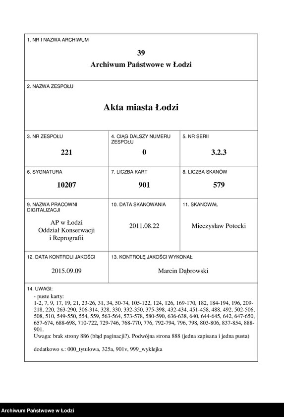 Obraz 1 z jednostki "[Księga ludności stałej m. Łodzi guberni piotrkowskiej - Dzielnicy Bałuty nr domu 167-195]"