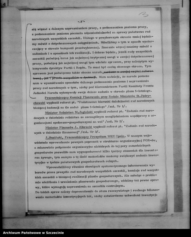 image.from.unit.number "Protokoły narady przewodniczących prezydiów Wojewódzkiej Rady Narodowej i powiatowych rad narodowych w dniach 30 i 31 maja 1961 r."