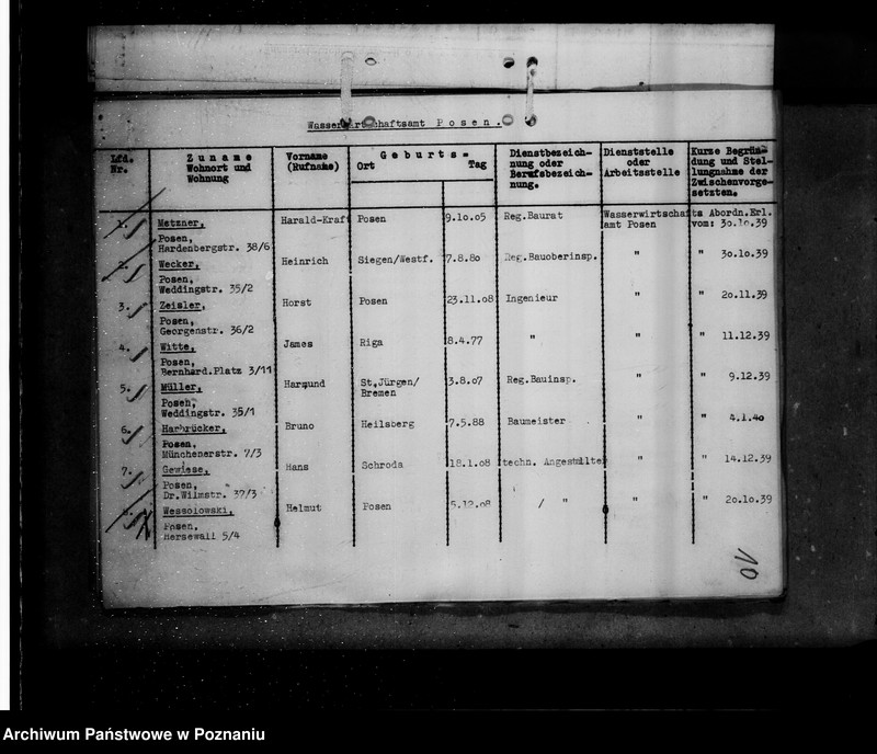 Obraz 15 z jednostki "Kriegsverdienst - Auszeichnungen- Vorschläge der Wasserwirtschaftsverwaltung"