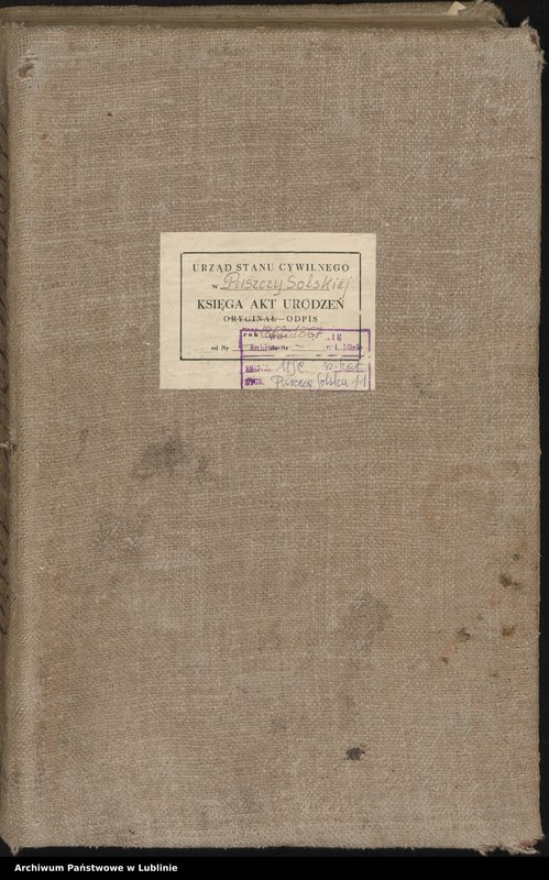 Obraz 3 z jednostki "Księga urodzeń"