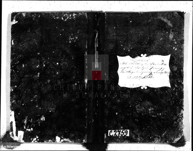 image.from.unit.number "Duplikat Akt Urodzonych, Zaślubionych i Zeszłych Parafij Ew. Augsburgskiey Suwałki za rok 1851"