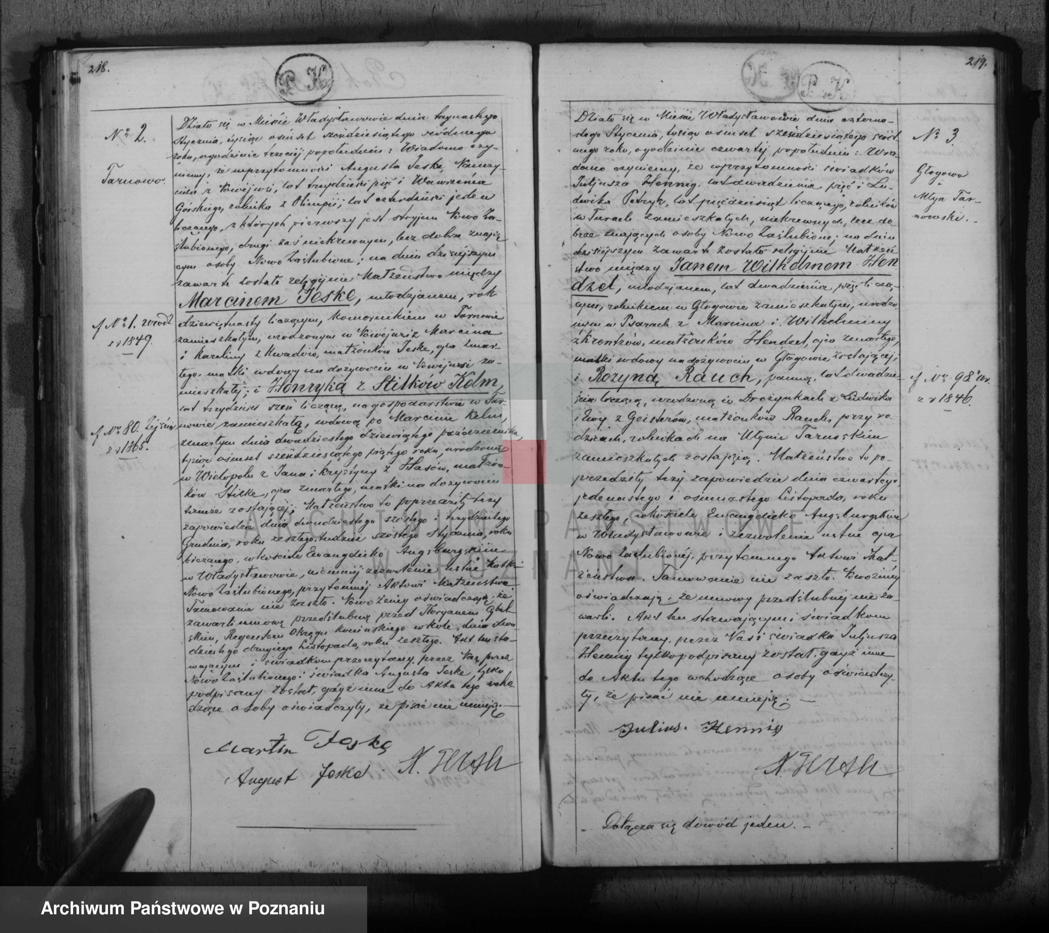 Skan z jednostki: Księga małżeństw