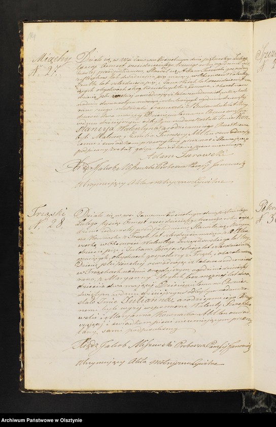 image.from.unit.number "Duplikat Aktow Stanu Cywilnego. Urodzonych, Zaślubionych i Zmarłych, z Parafii Janowiec z Roku 1863-go"