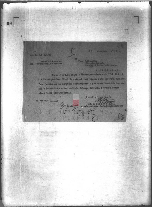 Obraz 8 z jednostki "/Aeroklub Poznański- Poznań/"