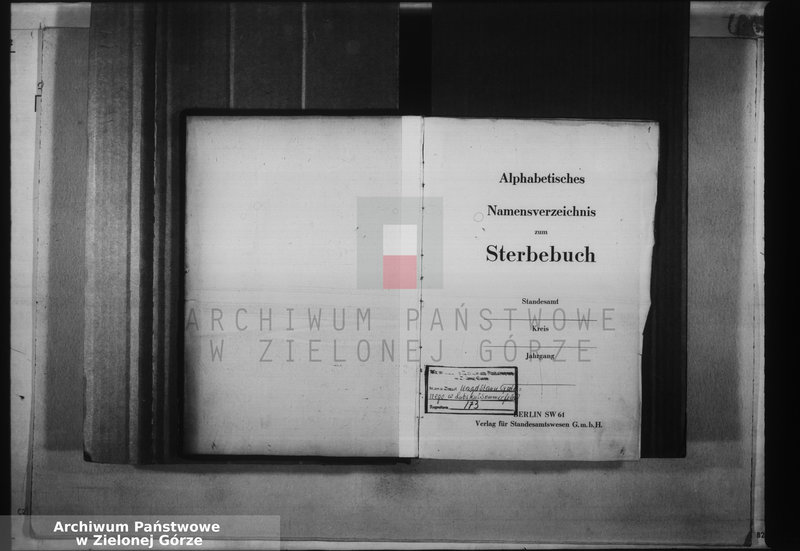 image.from.unit.number "Alphabetisches Namenverzeichnis für die Sterbebücher des Standesamts Sommerfeld"