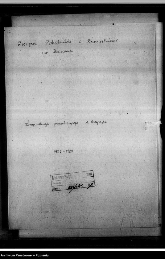 Obraz 4 z jednostki "Korespondencja przewodniczącego St. Ratajczyka"